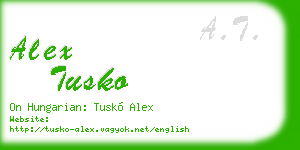 alex tusko business card