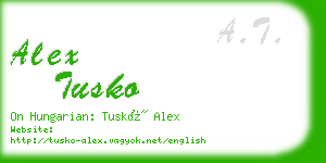alex tusko business card
